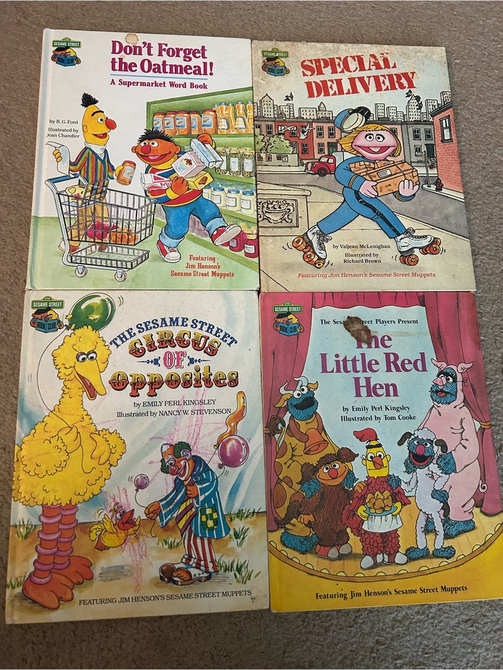Books - Bundle of 4 Vintage Sesame Street